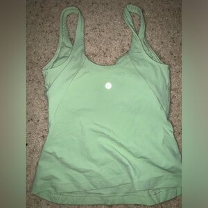 Lululemon green aligned tanktop. Size 0